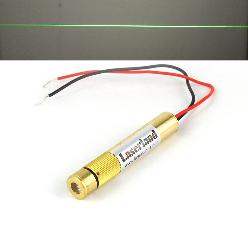 12*70mm 30mW  532nm Line Green Focusable Laser Module