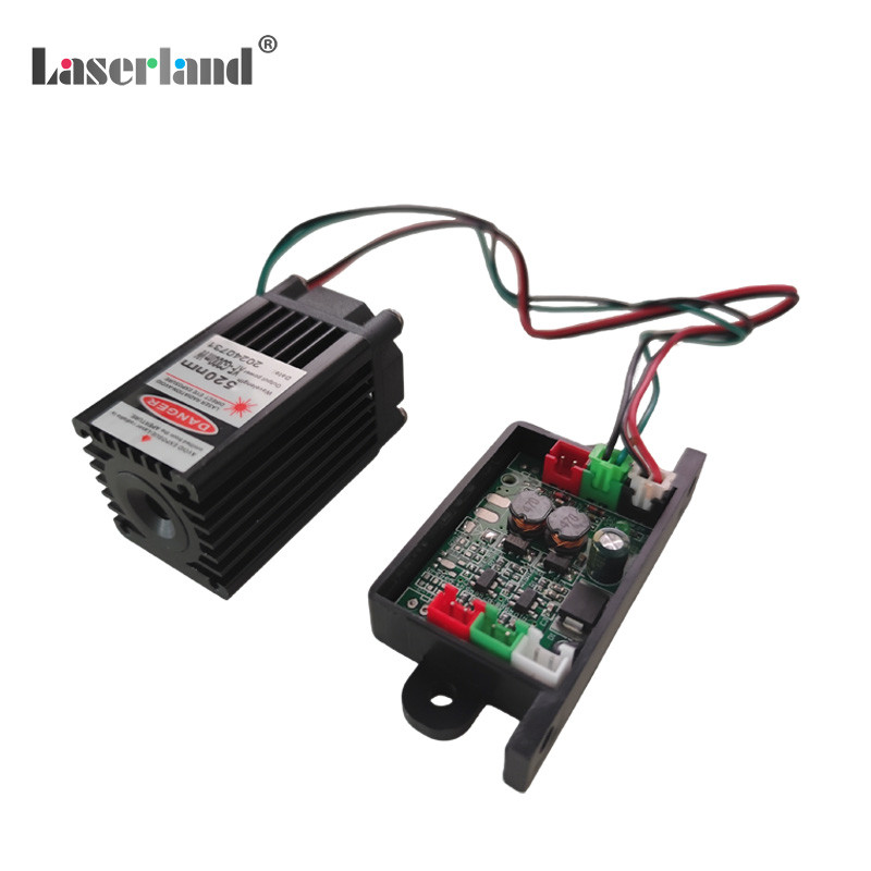 30*50 520nm 100mW Green Dot Laser Module Long Duty 12VDC TTL