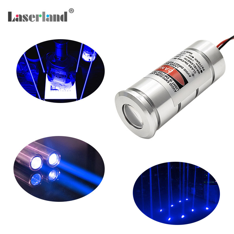 25mm 445nm 450nm 80mW Blue Dot Fat Beam Laser Module KTV Bar DJ Stage Lighting