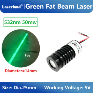532nm 50mW Green Fat Beam Laser Module KTV Party Club Stage Lighting 