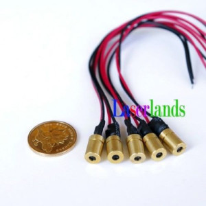 5pcs 8*13mm 1mW 5mW 650nm Red Dot Focusable Laser Module 3VDC