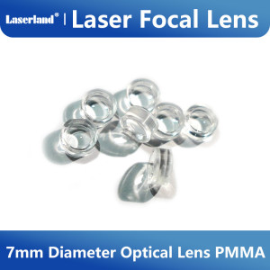7mm Diameter Laser Focal Lens Uncoated Optical Focusing Lens PMMA 